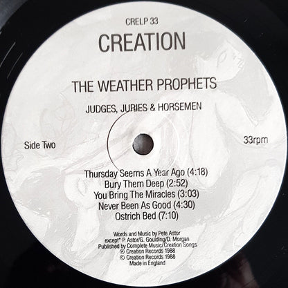 The Weather Prophets : Judges, Juries & Horsemen (LP, Album)