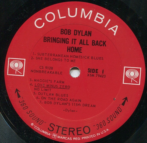 Bob Dylan : Bringing It All Back Home (LP, Album, Pit)