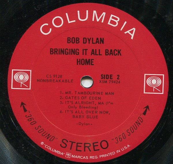 Bob Dylan : Bringing It All Back Home (LP, Album, Pit)