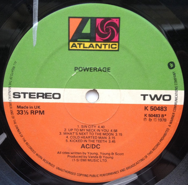 AC/DC : Powerage (LP, Album)