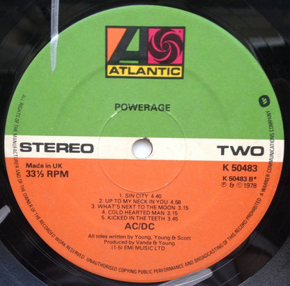 AC/DC : Powerage (LP, Album)