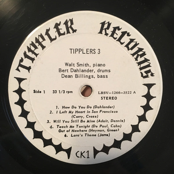 Tipplers 3, Walt Smith Trio : Aspen, Colorado (LP, Album)