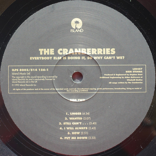 The Cranberries : Everybody Else Is Doing It, So Why Can't We? (LP, Album, Ltd)