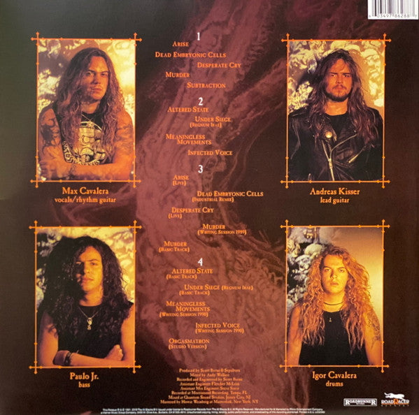 Sepultura : Arise (2xLP, Album, RE, RM, Gat)