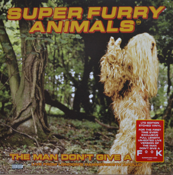 Super Furry Animals : The Man Don't Give A Fuck (12", S/Sided, Single, Etch, Ltd, Num)