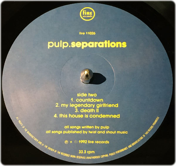 Pulp : Separations (LP, Album)