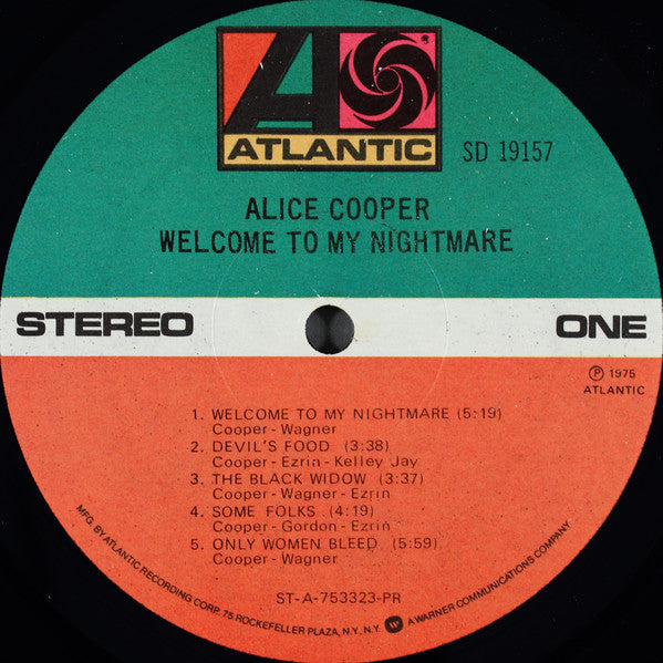 Alice Cooper (2) : Welcome To My Nightmare (LP, Album, RE, PR )