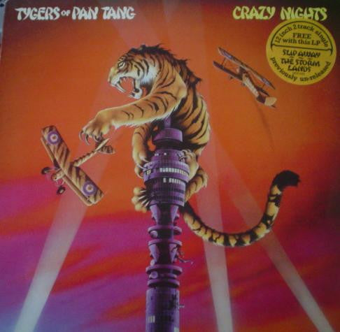 Tygers Of Pan Tang : Crazy Nights (LP, Album + 12", Single)