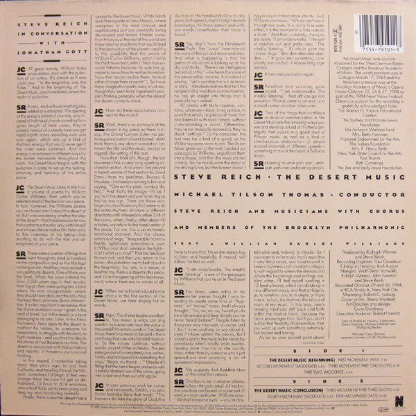 Steve Reich : The Desert Music (LP)