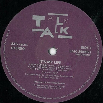 Talk Talk : It's My Life (LP, Album)