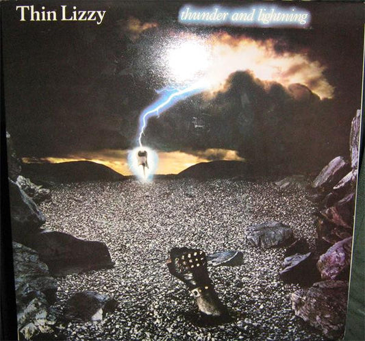 Thin Lizzy : Thunder And Lightning (LP, Album + 12" + Ltd, Gat)