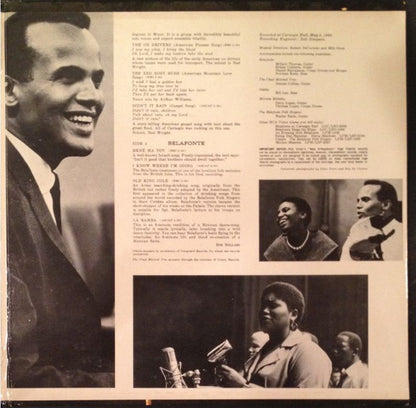 Harry Belafonte With Odetta ~ Miriam Makeba ~ The Chad Mitchell Trio ~ The Belafonte Folk Singers : Belafonte Returns To Carnegie Hall (2xLP, Album, Ind)