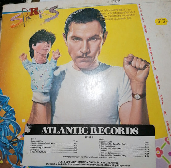 Sparks : Pulling Rabbits Out Of A Hat (LP, Album, Promo)