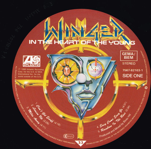 Winger : In The Heart Of The Young (LP, Album)