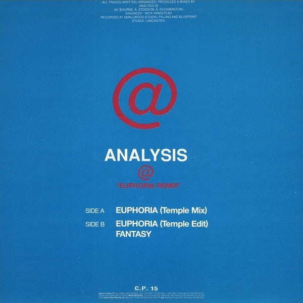 Analysis : Euphoria Remix (12")