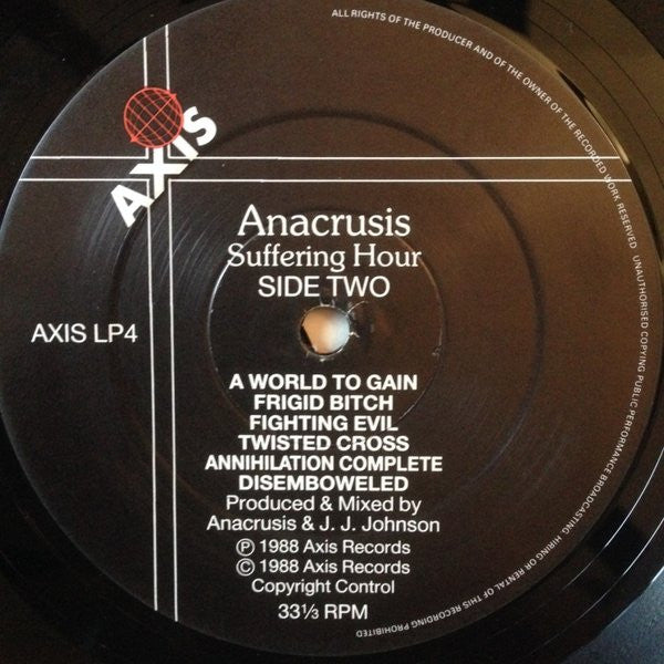 Anacrusis (2) : Suffering Hour (LP, Album)