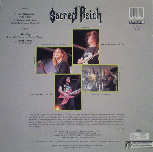 Sacred Reich : Alive At The Dynamo (12", MiniAlbum)