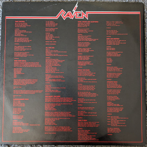 Raven (6) : All For One (LP, Album)