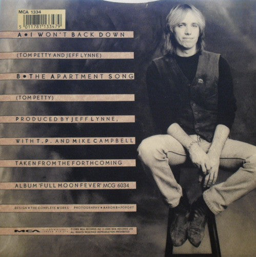 Tom Petty : I Won't Back Down (12", Single)