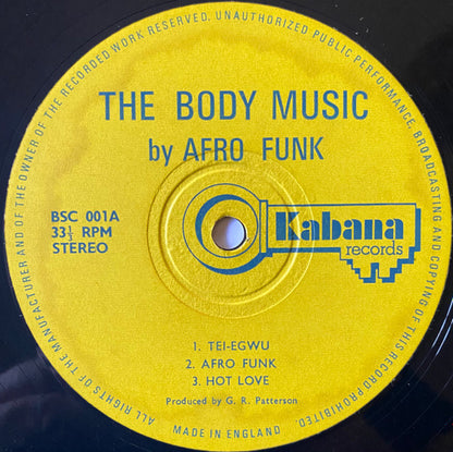 Afro Funk : Body Music (LP, Album)