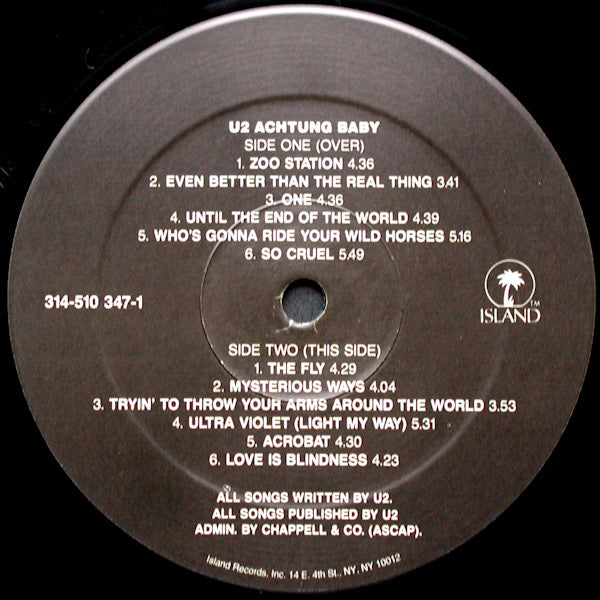 U2 : Achtung Baby (LP, Album)