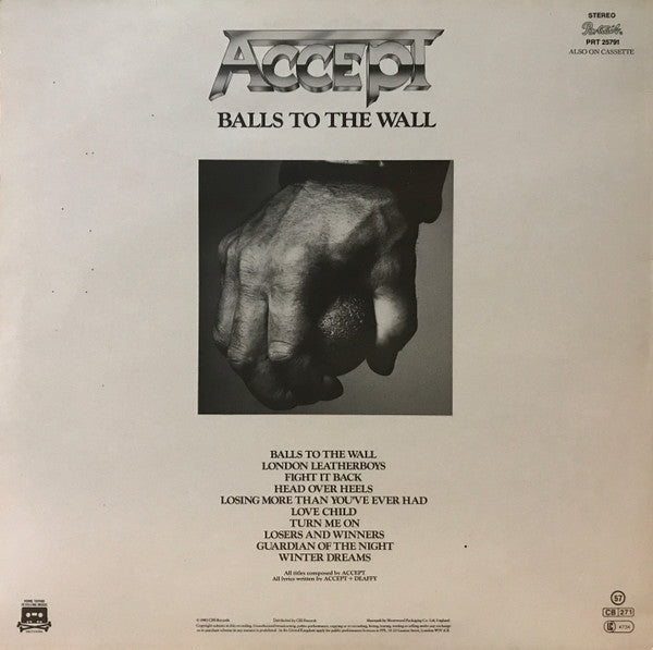 Accept : Balls To The Wall (LP, Album)