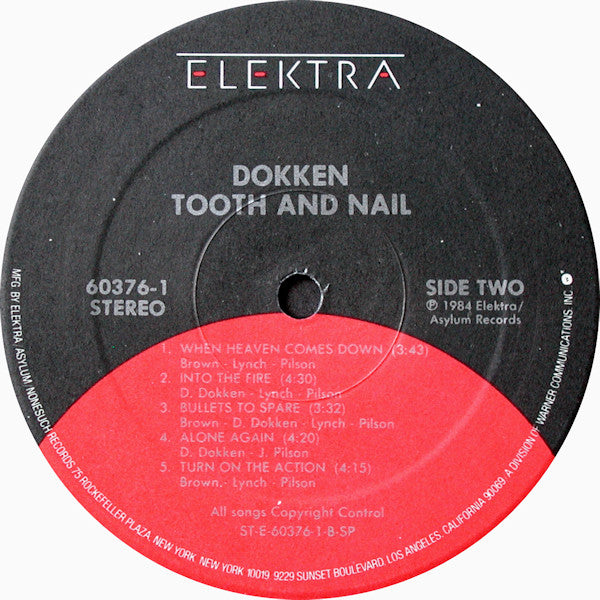 Dokken : Tooth And Nail (LP, Album, SP )