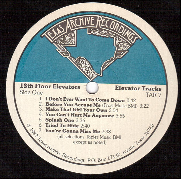 13th Floor Elevators : Elevator Tracks (LP)