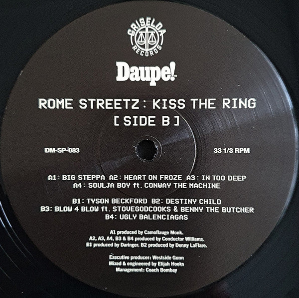 Rome Streetz : Kiss The Ring (2xLP, Ltd, Num, 180)