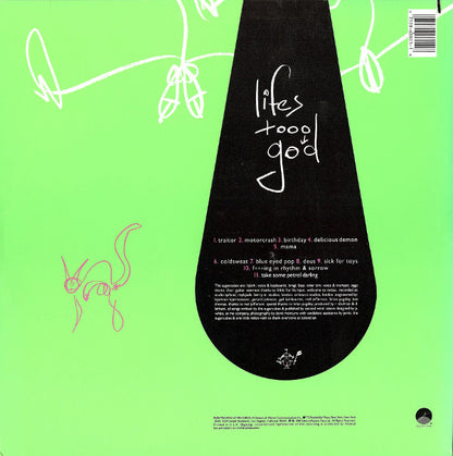 The Sugarcubes : Life's Too Good (LP, Album, Gre)