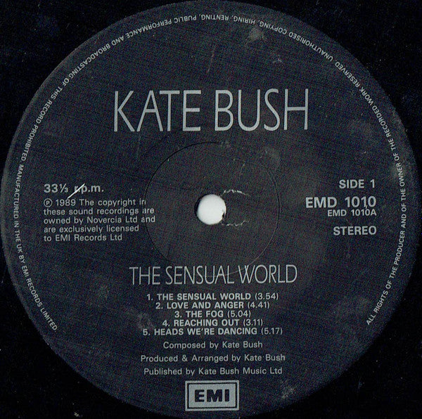 Kate Bush : The Sensual World (LP, Album)