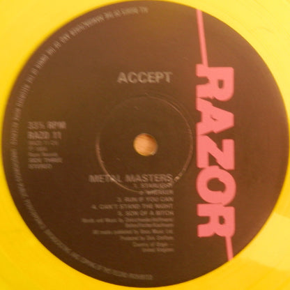 Accept : Metal Masters (2xLP, Comp, Yel)