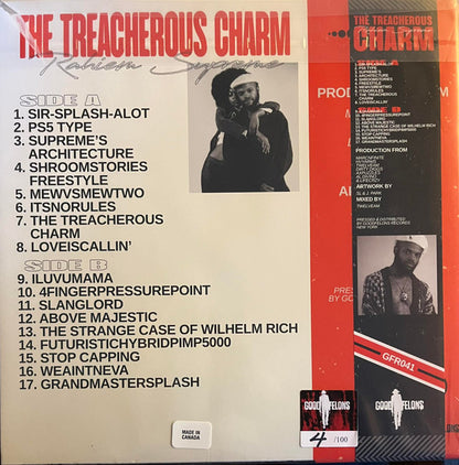 Rahiem Supreme : The Treacherous Charm (LP, Ltd, Num, 2-C)