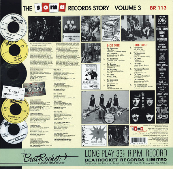 Various : The Soma Records Story Volume 3 (A Man's Gotta Be A Man!) (LP, Comp)