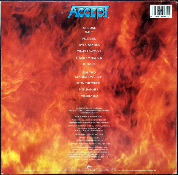 Accept : Eat The Heat (LP, Album)