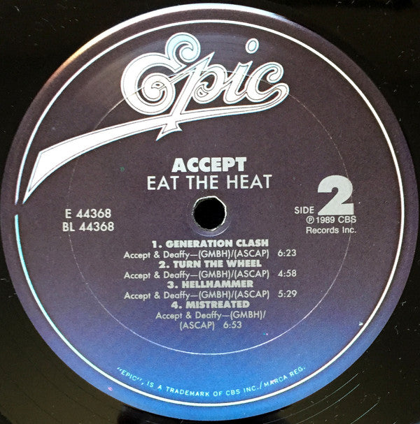 Accept : Eat The Heat (LP, Album)