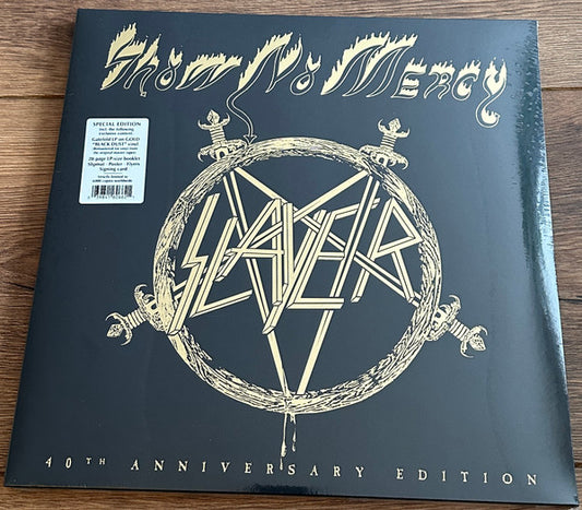 Slayer : Show No Mercy (LP, Album, Ltd, RE, RM, S/Edition, Gol)