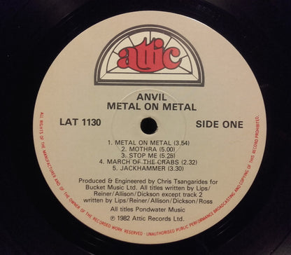 Anvil : Metal On Metal (LP, Album)