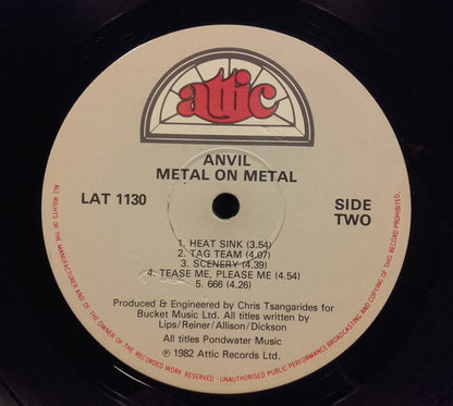 Anvil : Metal On Metal (LP, Album)