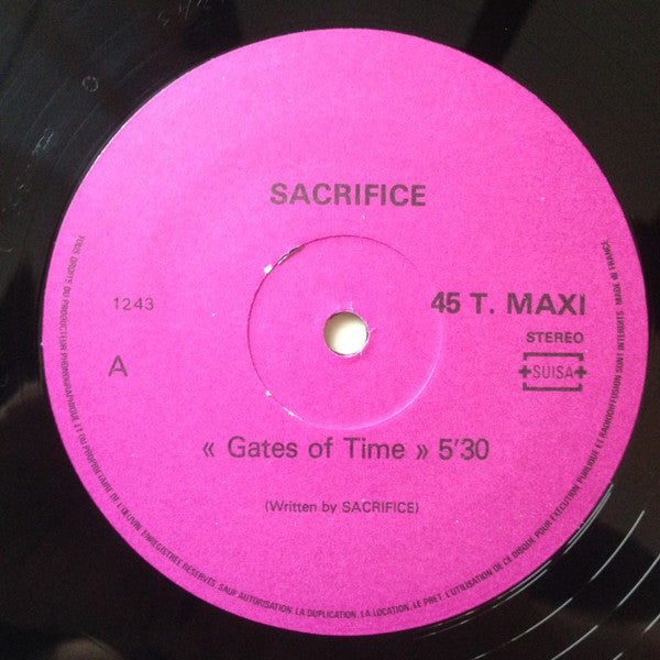 Sacrifice (8) : Gates Of Time (12", Maxi)