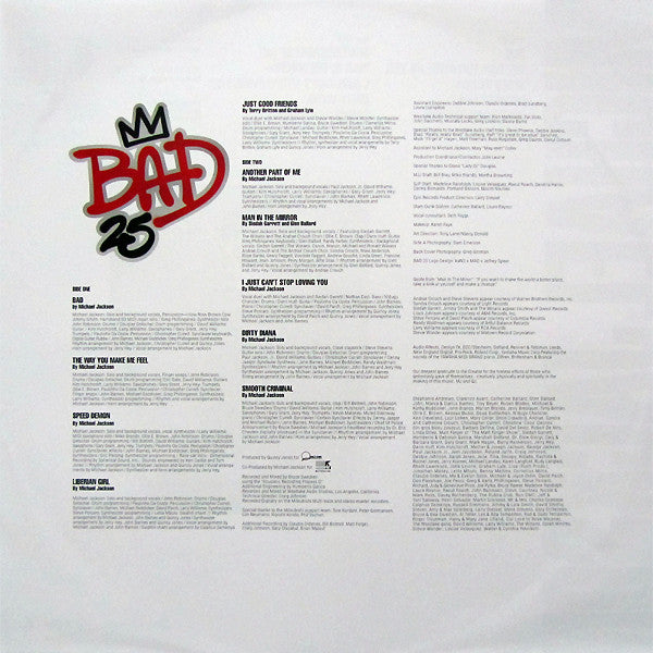 Michael Jackson : Bad 25 (LP, Album, Pic, RE)