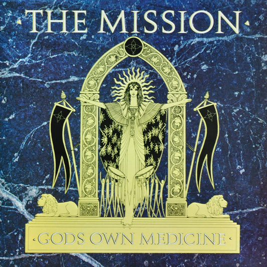 The Mission : Gods Own Medicine (LP, Album, Gat)