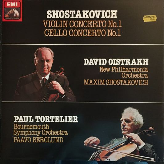 Shostakovich* / David Oistrakh* / Paul Tortelier : Violin Concerto No. 1/Cello Concerto No. 1 (LP, Comp, RE)