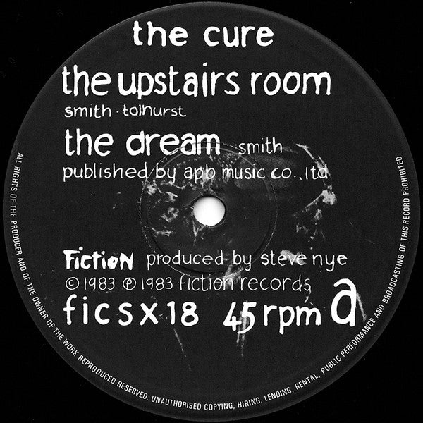 The Cure : The Upstairs Room / The Dream / The Walk / Lament (12", Single)