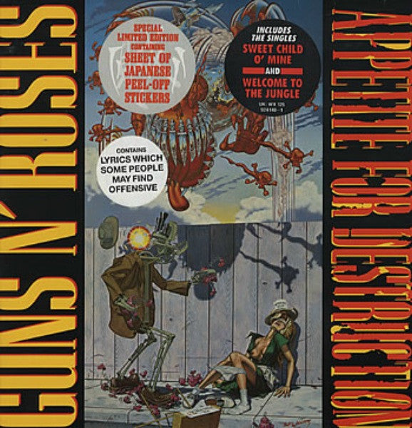 Guns N' Roses : Appetite For Destruction (LP, Album, Ltd, Sti)