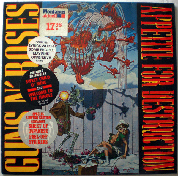 Guns N' Roses : Appetite For Destruction (LP, Album, Ltd, Sti)