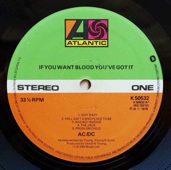 AC/DC : If You Want Blood You've Got It (LP, Album)