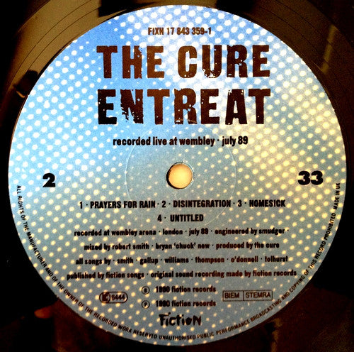 The Cure : Entreat (LP, Album)