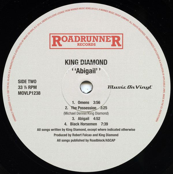 King Diamond : Abigail (LP, Album, RE, 180)