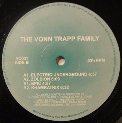 The Vonn Trapp Family : Electric Underground (12")